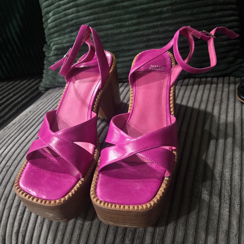 Jeffrey Campbell Fuchsia Platform Sandals